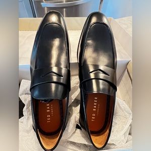 Brand New, never worn Ted Baker Black leather Loafers